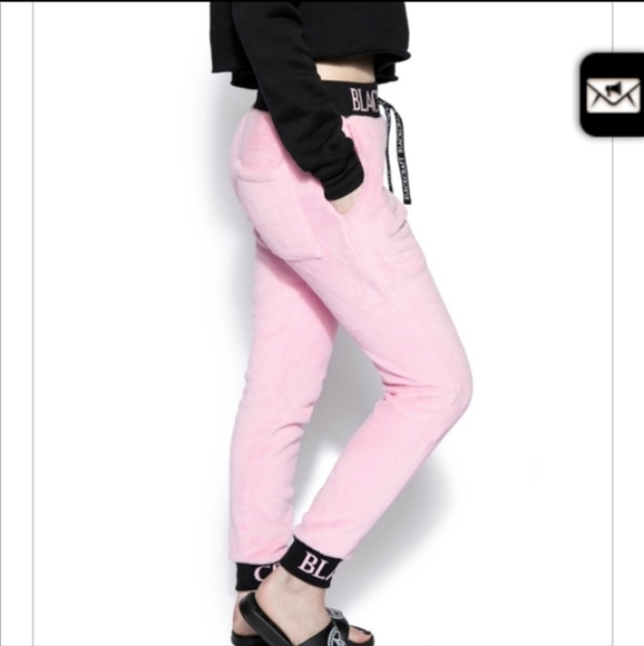 Blackcraft Pink Fuzzy Joggers - Picture 2 of 12